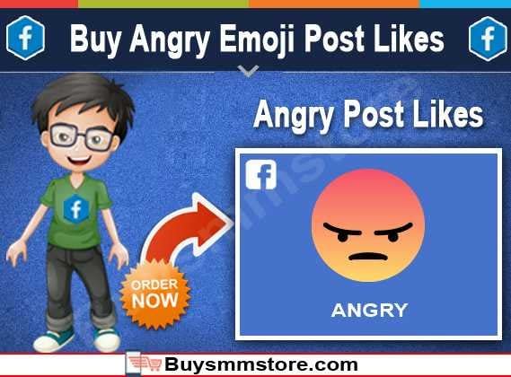 Buy Angry Emoji Post Likes