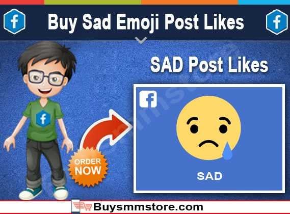 Buy Sad Emoji Post Likes