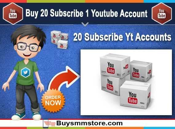 Buy 20 Subscribe 1 Youtube Account