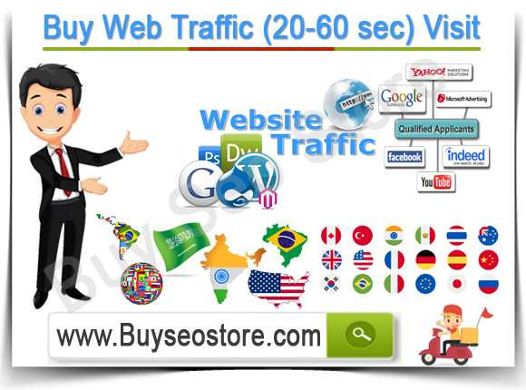 Buy Web Traffic (20-60 sec) Visit