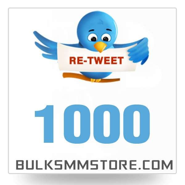 Real 1000 Twitter Retweet