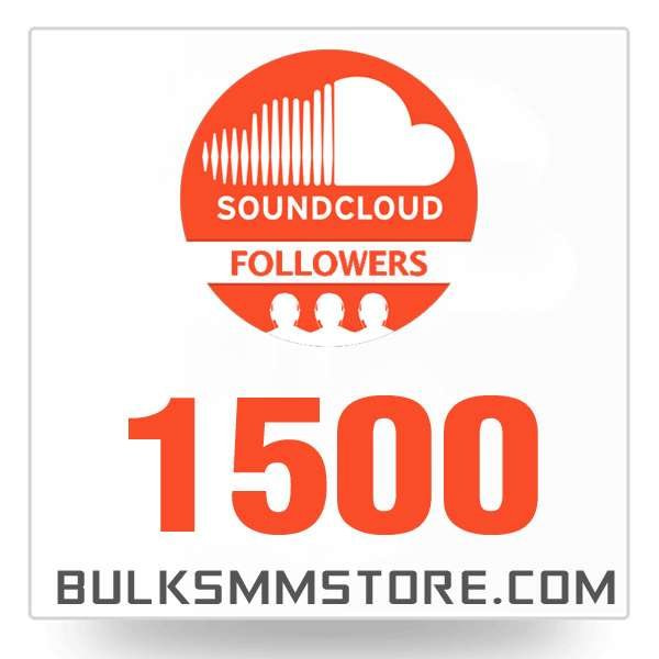 Real 1500 Soundcloud Followers