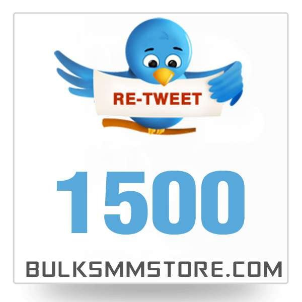 Real 1500 Twitter Retweet