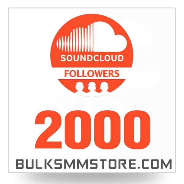 Real 2000 Soundcloud Followers