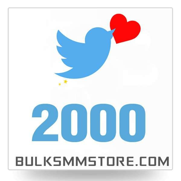 Real 2000 Twitter Likes