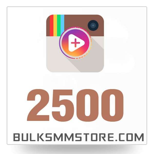 Real 2500 Instagram Video Views