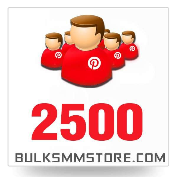 Real 2500 Pinterest Followers