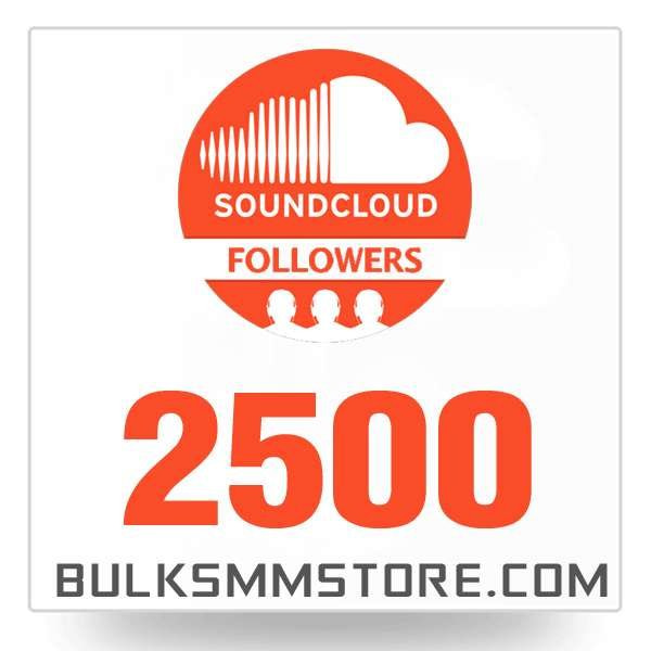 Real 2500 Soundcloud Followers