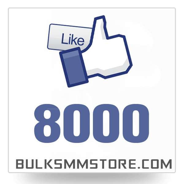 Real 8000 Facebook Page Likes